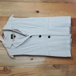 🐞Worthington Cream Linen Blend Vest Size S